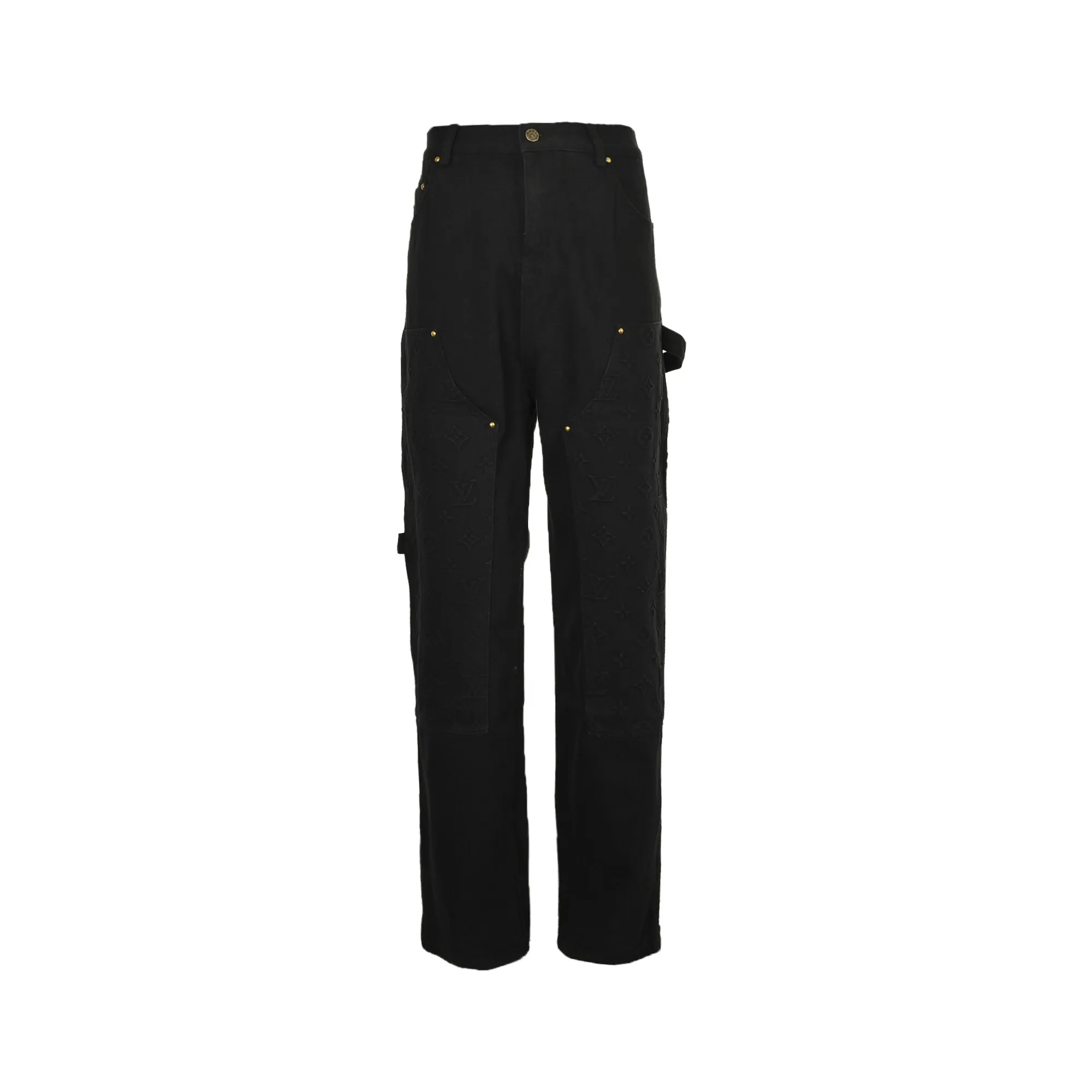 Louis Vuitton/Louis Vuitton presbyopic embossed washed jeans